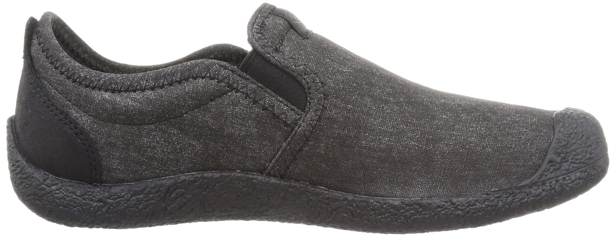 KEEN Men's Howser Canvas Low Height Casual Comfy Durable Slip on Slipper 11 Black/Black