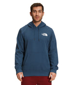 THE NORTH FACE Men's Box NSE Pullover Hoodie (Standard and Big Size), Shady Blue/TNF Black, XX-Large