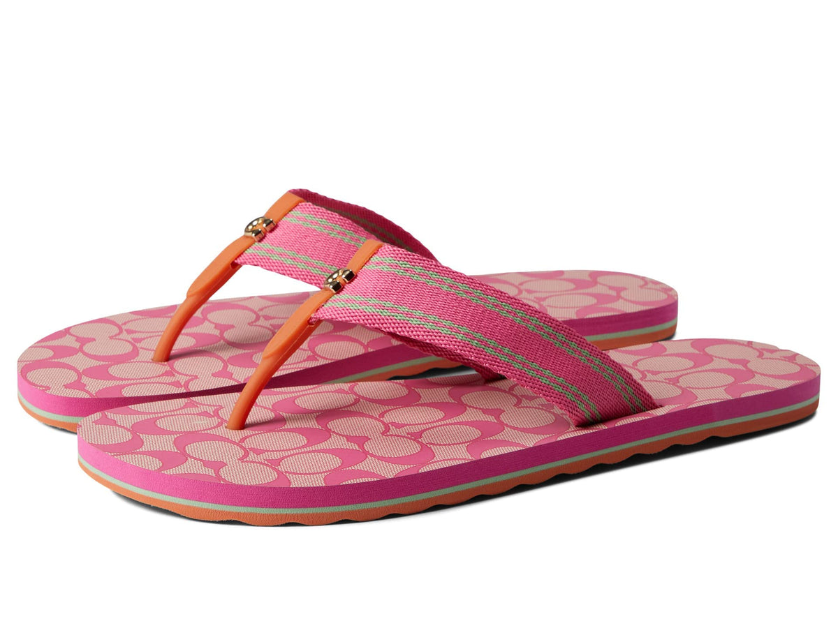 Coach Zoe Flip-Flop Pink 1 8 B (M)