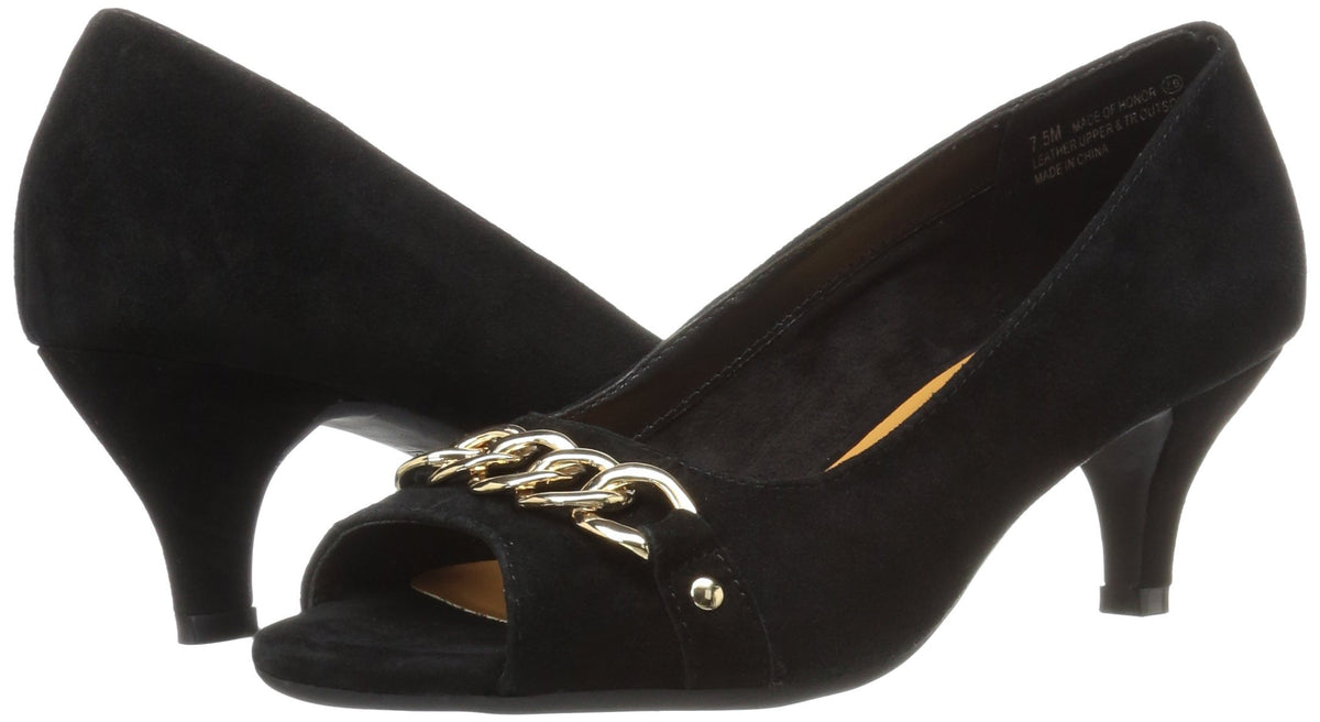 Aerosoles Women's Made of Honor Dress Pump 5.5 Black Suede