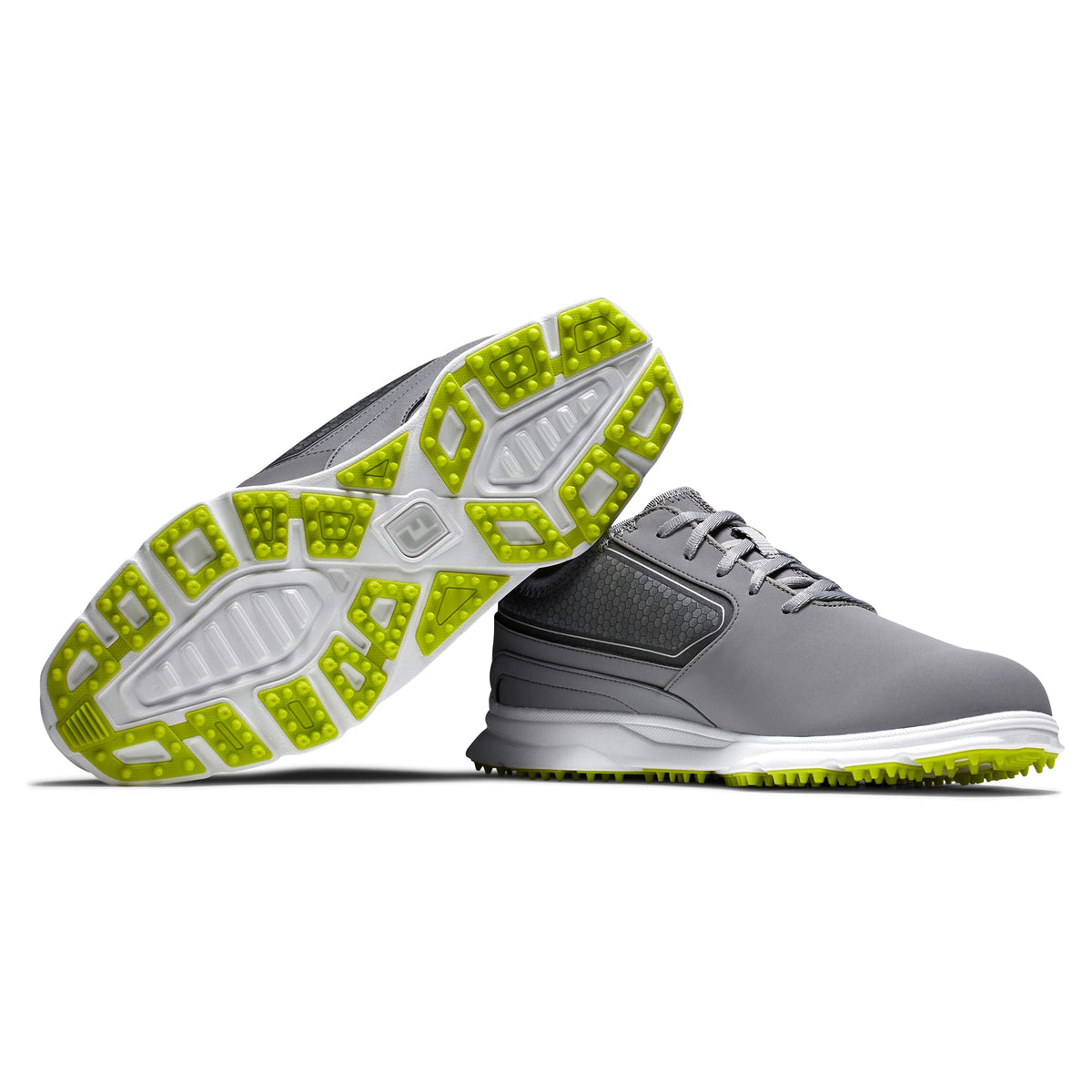 FootJoy Men's Superlites XP Golf Shoe, Grey/Lime, 11