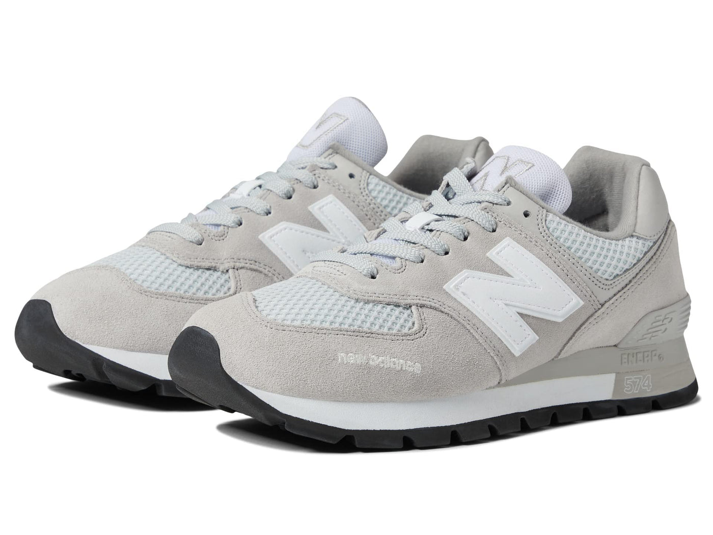 New Balance 574D Rugged Rain Cloud/White 10.5 D (M)