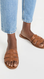 Madewell Women's Randal Boardwalk Fisherman Sandals, English Saddle, Tan, Brown, 6.5 Medium US