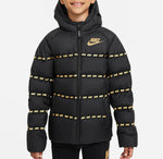 Nike Youth Unisex Kids Sportswear Down Puffer Jacket (Black, X-Large)
