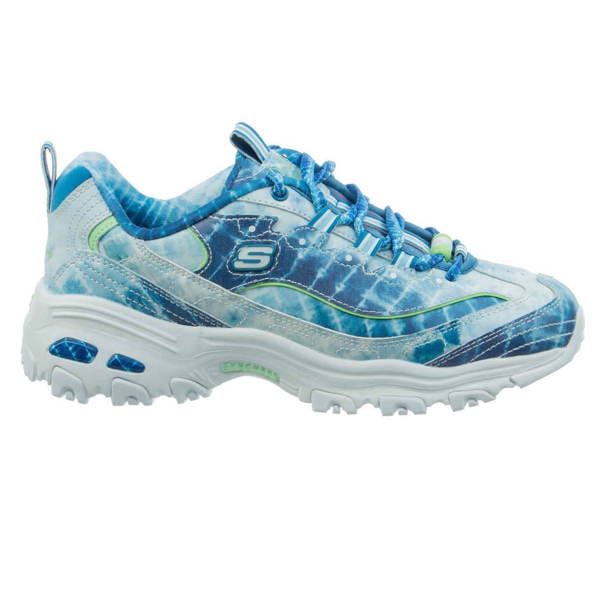 Skechers DLites 4.0 - Tiful Horizon Womens Fashion Trainers, Blue - 10 US