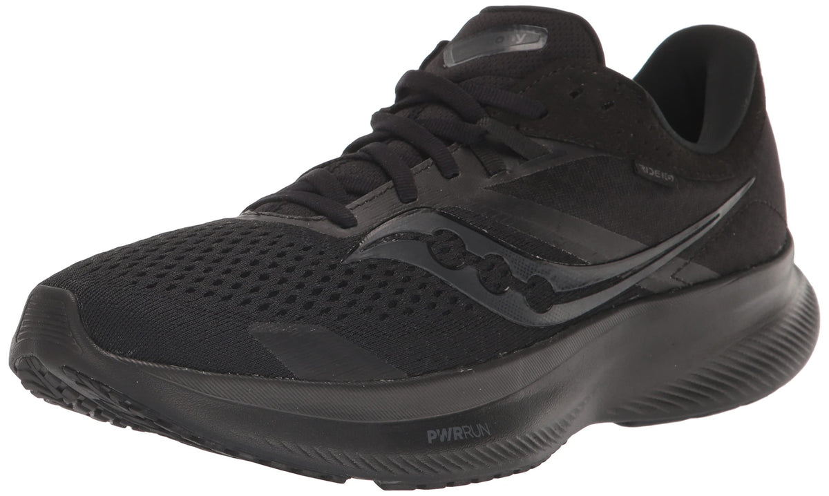 Saucony Women's Ride 16 Sneaker, Triple Black, 11.5