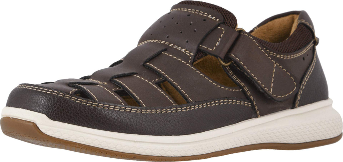 Florsheim Boy's Great Lakes Fisherman Jr. (Toddler/Little Kid/Big Kid) Brown Crazy Horse/Milled/White Sole 2.5 Little Kid M