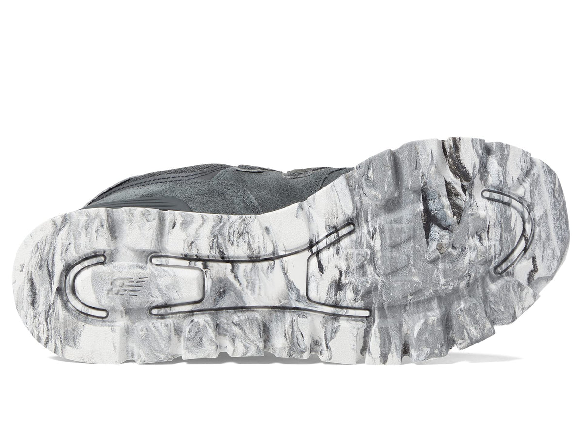 New Balance Classics 574D Rugged Sneakers for Men - Low Top Silhouette and Breathable Textile Lining Black/Grey 2 10.5 D - Medium