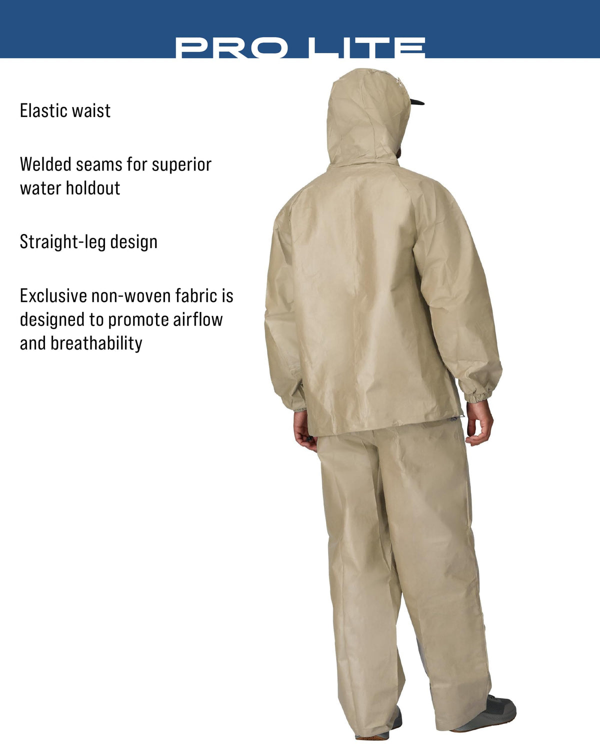 FROGG TOGGS Men's Pro Lite Rain Suit, Waterproof, Breathable, Dependable Wet Weather Protection
