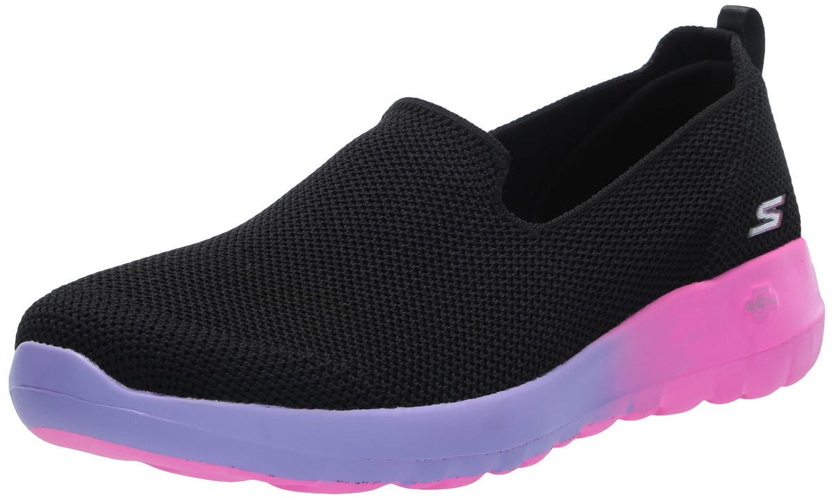 Skechers Women's Go Walk Joy Nalini Sneaker, Black/Multi, 10.5