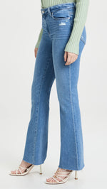 PAIGE Women's high Rise Laurel caynon Flare Leg in Folk Distressed, 23