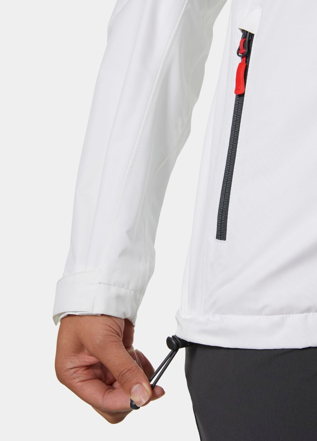 Helly-Hansen Women's Crew Waterproof Windproof Breathable Sailing Jacket, 002 White, XXX-Large