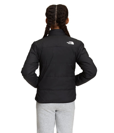 The North Face Girls' Printed Reversible Mossbud Swirl Insulated Jacket, TNF Black, XX-Large