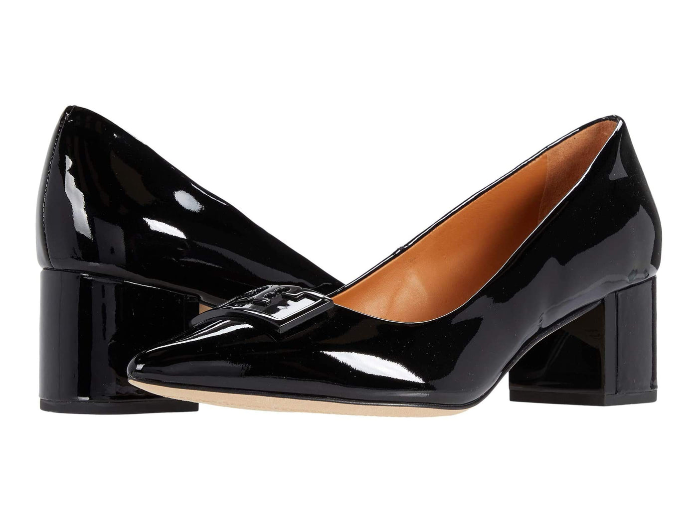 Tory Burch Women's Black Patent Leather Pointy Toe Pumps (numeric_8)