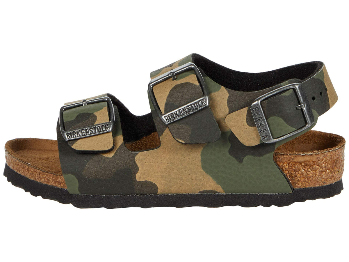 Birkenstock Boy's Milano (Toddler/Little Kid/Big Kid) Camo Khaki EU 26 (US 8.5 Toddler) Narrow