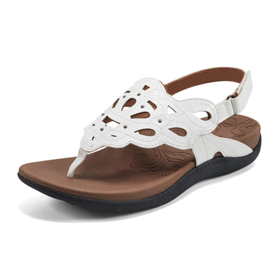Rockport Women's Ridge Sling Sandal, White, 7.5 M US