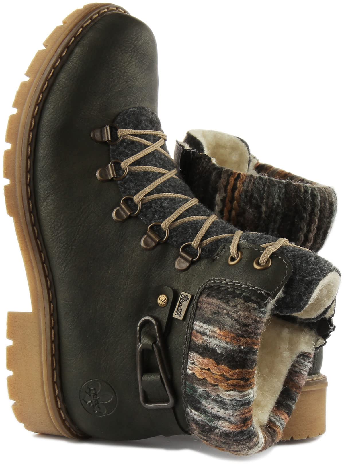 Rieker Women's Sabrina 31 Green Ankle Boot 8.5 M US