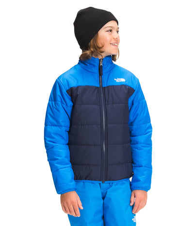 THE NORTH FACE Boys' Freedom Triclimate Insulated Jacket and Waterproof Shell, Hero Blue, X-Large