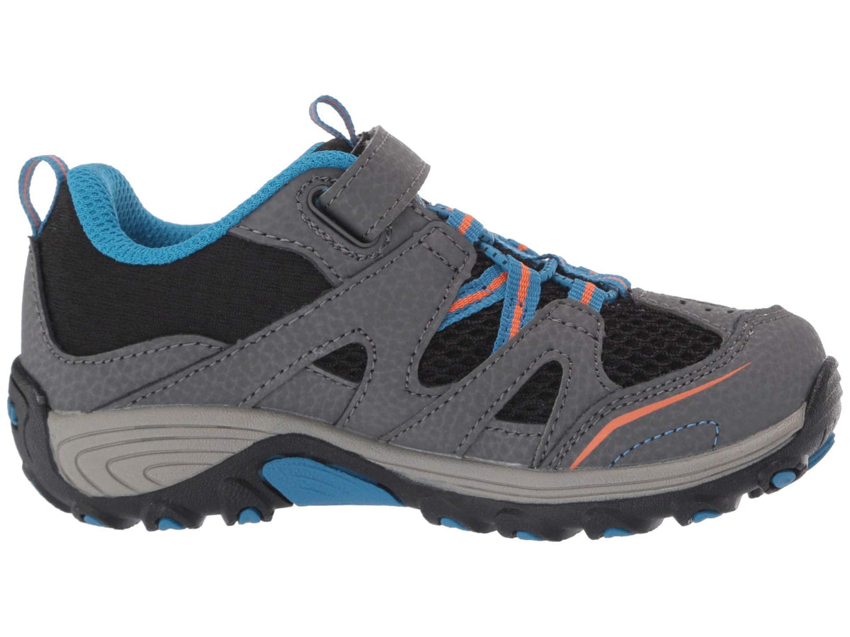 Merrell Trail Chaser Hiking Sneaker, Grey/Black, 10.5 Wide US Unisex Big_Kid