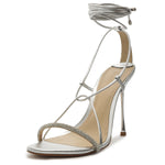 SCHUTZ Adeline Crystal Cristal/Silver 7.5 M