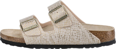 Birkenstock Women's Arizona Sandal, White Gold, 6.5 Narrow