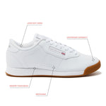 Reebok Womens Princess Running Shoe, White/Gum, 12 US