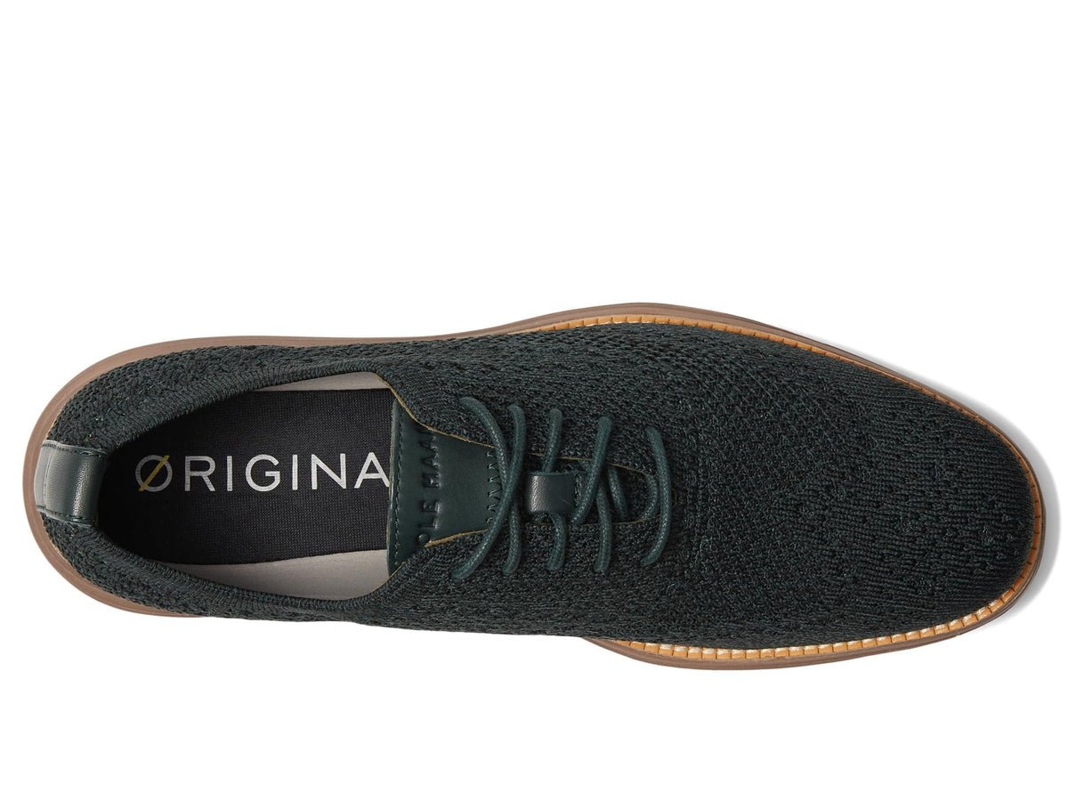 Cole Haan Men's ORIGINALGRAND Stitchlite Wingtip Oxford, Scarab/Black Truffle, 11