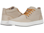 Timberland Davis Square Leather and Fabric Chukka Light Beige Nubuck 11.5 D (M)