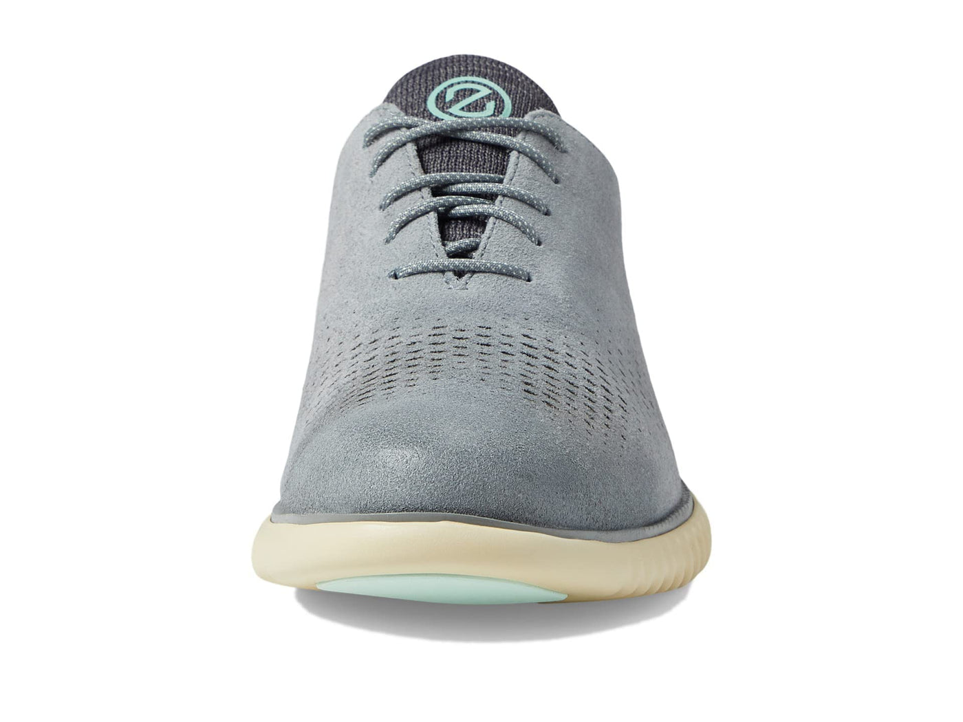 Cole Haan 2.Zerogrand Laser Wing Tip Oxford Lined Monument/Alabaster Gleam 11.5 W - Wide