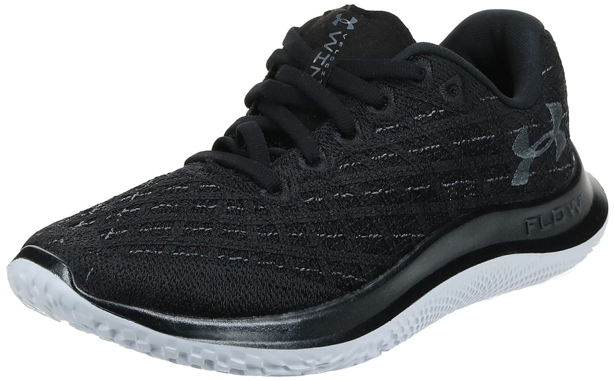 Under Armour Womens Flow Velociti Wind Synthetic Textile Black Black Trainers 7 US