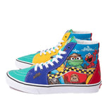 Vans x Sesame Street SK8-Hi Skate Shoe Unisex Canvas Material - Lace-up Closure Style - Multicolor 5.5