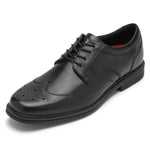 Rockport Men's Taylor Waterproof Wingtip Oxford, Black, 12