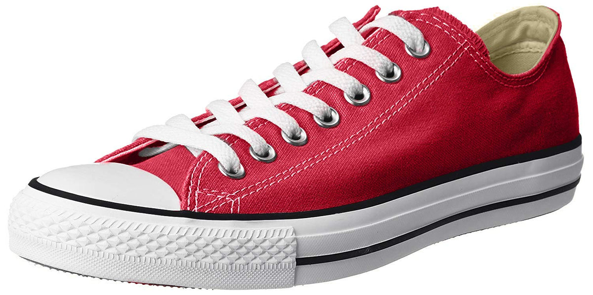 Converse Unisex Chuck Taylor All Star Ox Low Top Classic Red Sneakers - 12 Men 14 Women