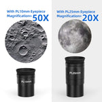 Telescope for Beginners, 114mm Aperture 500mm AZ Mount Astronomical Reflector Telescope Adjustable (29.9-46.6in) Portable Travel Telescopes with Phone Adapter