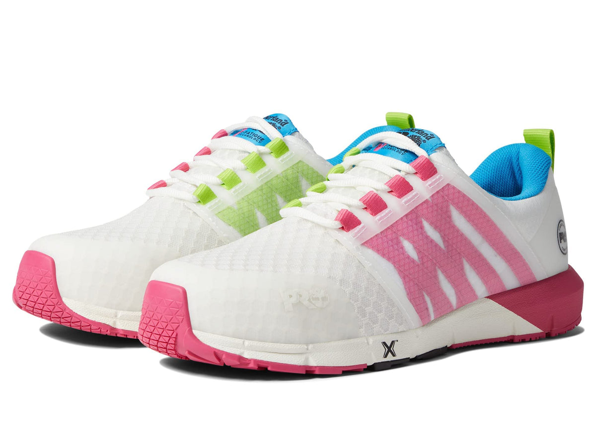 Timberland PRO Radius Composite Safety Toe White/Pink/Green 9 D - Wide