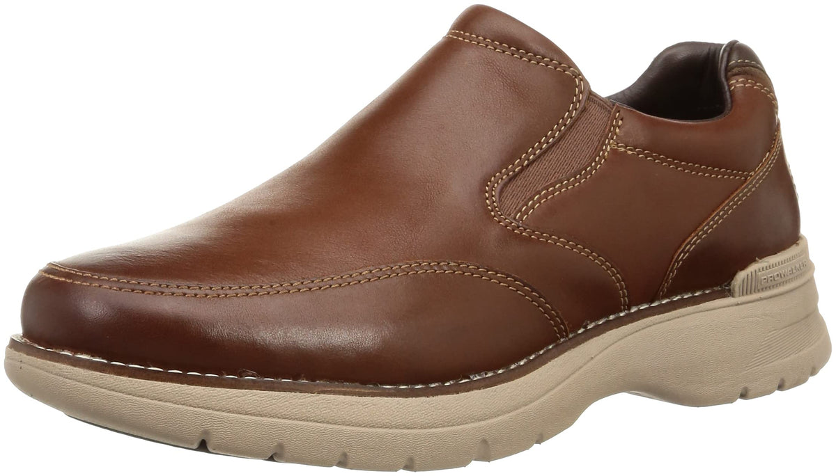 Rockport Prowalker Next Slip-On Saddle Tan Leather 12 W (EE)
