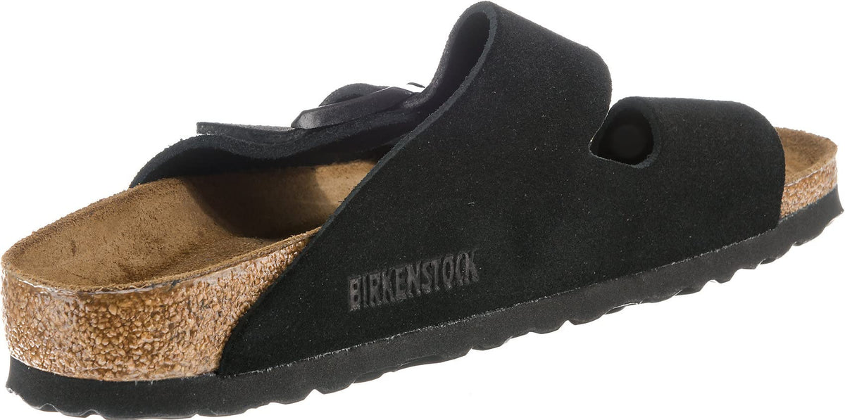 Birkenstock Women's Arizona SFB Open Toe Sandals, Noir, 8 Narrow