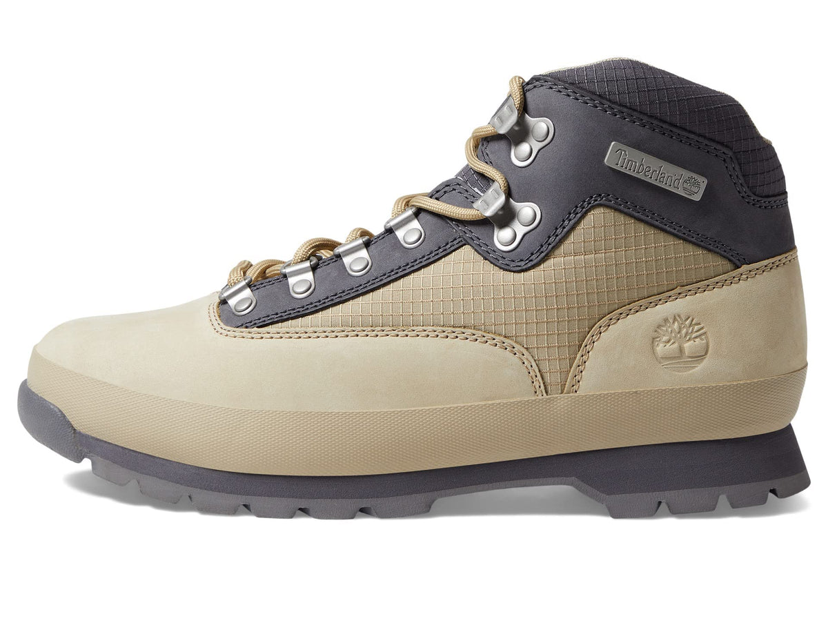 Timberland Euro Hiker Fl Shoes for Men Offers Leather and Textile Upper, Textile Lining, and Synthetic Outsole Light Brown Nubuck 11 D - Medium
