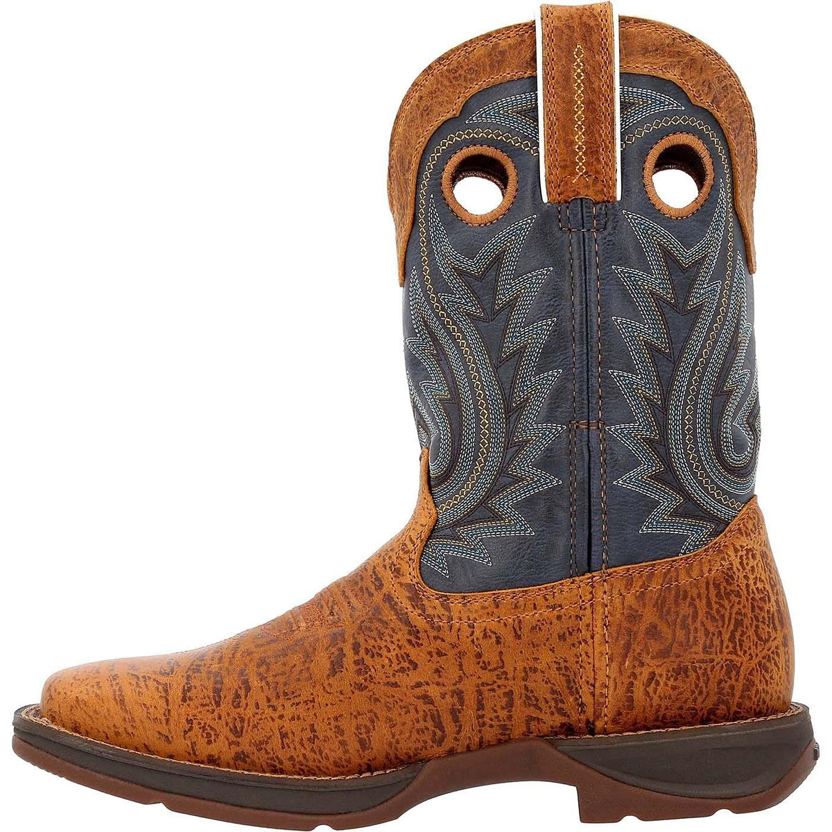 Durango Rustic Tan Navy Western Boot Size 7.5(M)