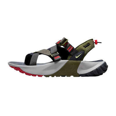 Nike Men's Oneonta Sandals-Men's, Rough Green/Obsidian/Wolf Grey/Citron Tint, US 9