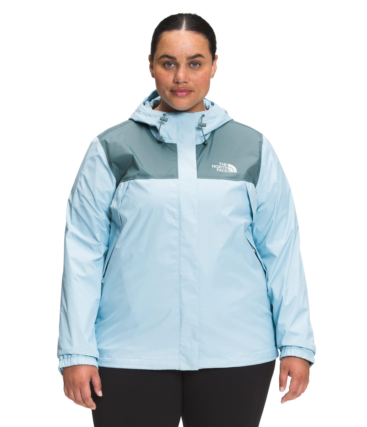 THE NORTH FACE Women's Waterproof Antora Jacket (Standard and Plus Size), Goblin Blue/Beta Blue, 3X