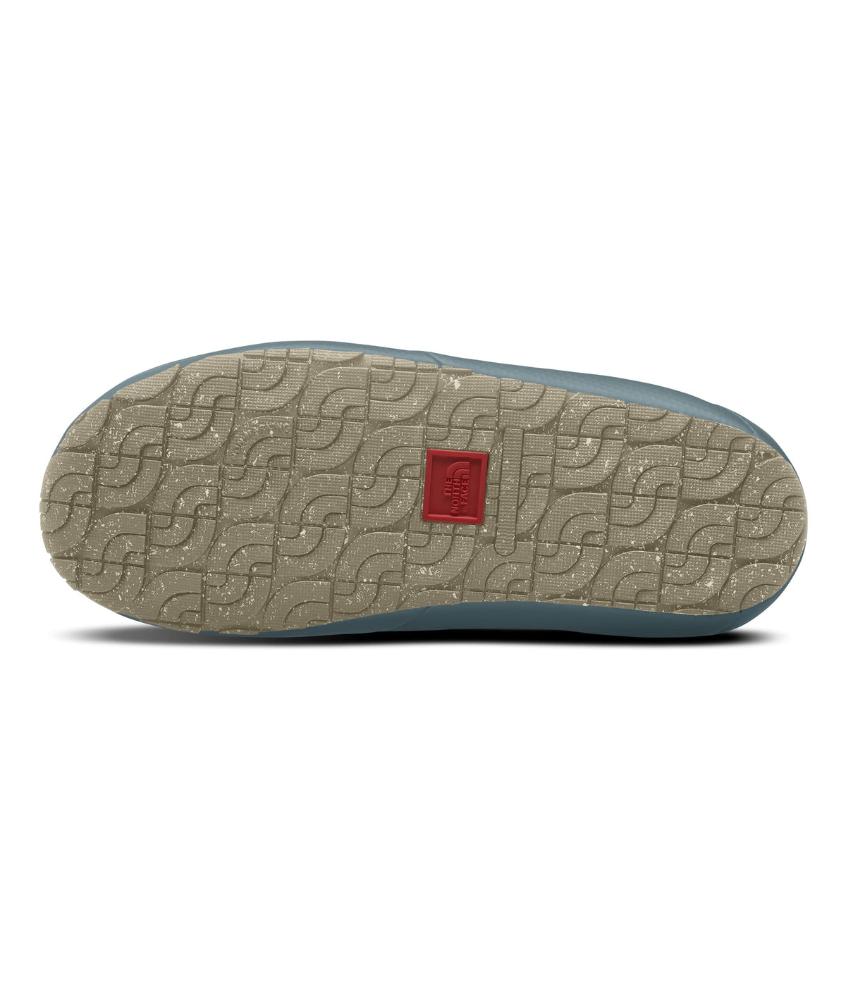 THE NORTH FACE Women's Thermoball Insulated Traction Mule V Shoe, Porcelain Green Mountain Camo Print/Goblin Blue, 11