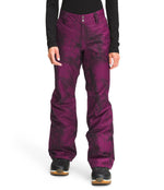 THE NORTH FACE Women's Sally Insulated Snow Pants - Regular, Pamplona Purple Marble Texture Camo Print, XX-Large Regular