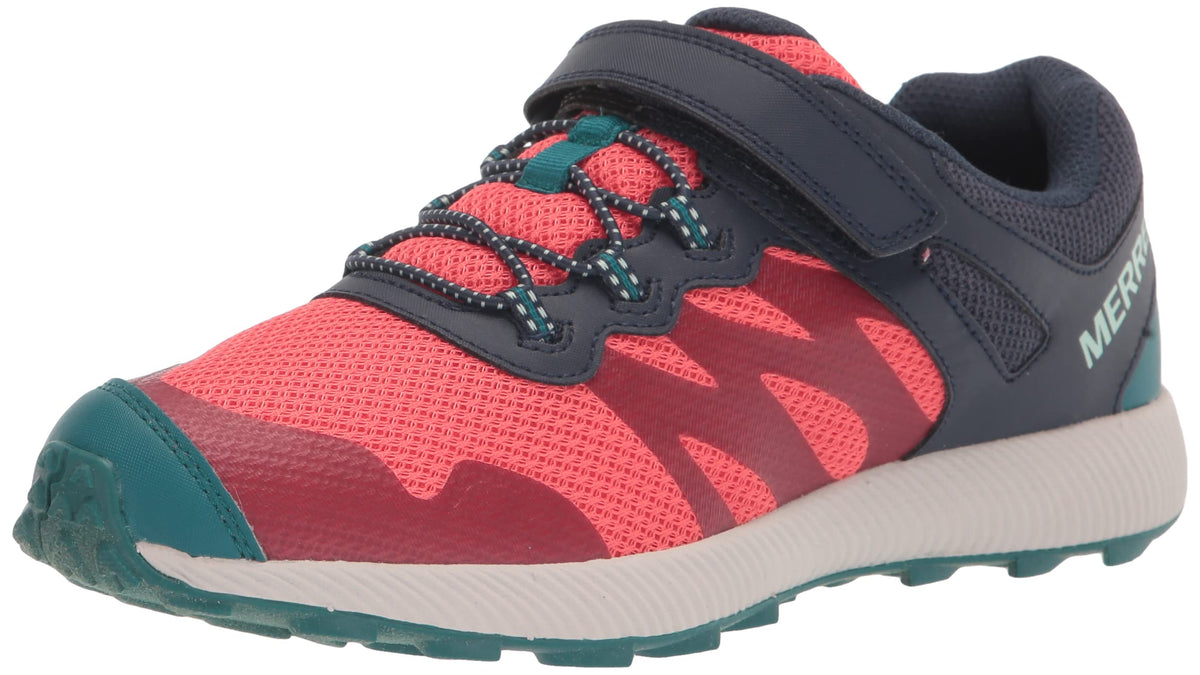 Merrell NOVA 2 Sneaker, Navy/Coral, 6 Wide US Unisex Big_Kid