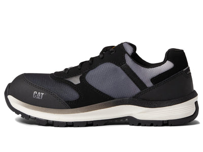 CAT Footwear Women's Quake Composite Toe Construction Shoe, Black/Medium Charcoal, 8