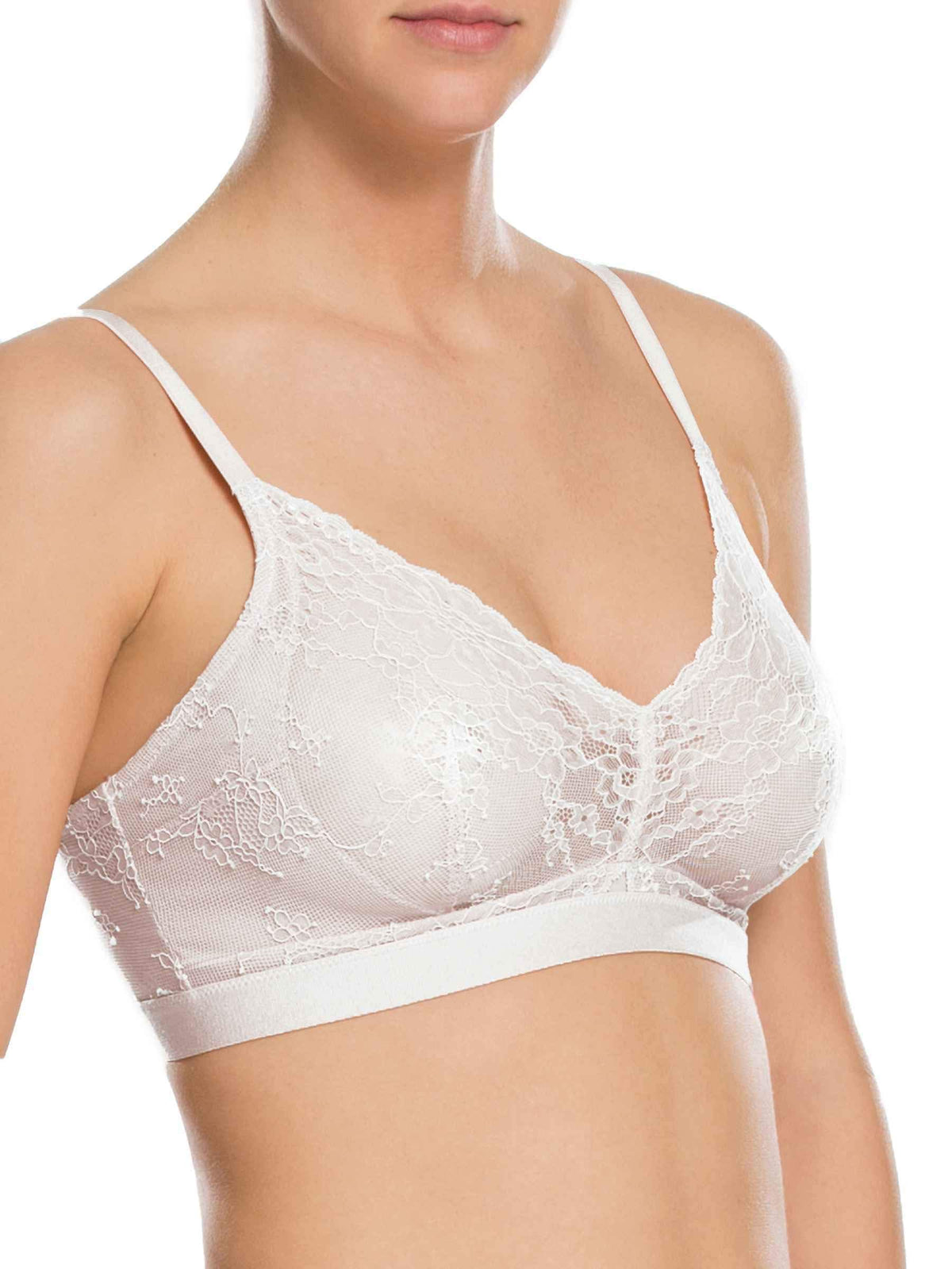 SPANX Spotlight On Lace Bralette Clean White SM