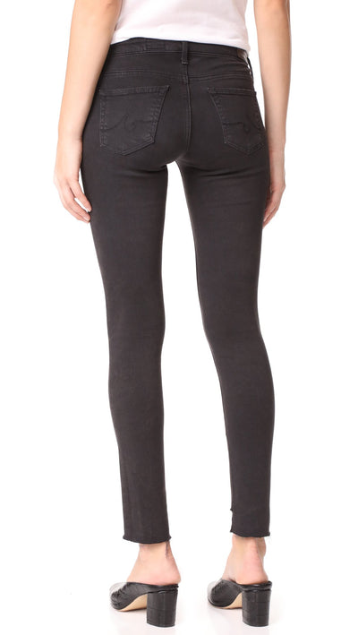 AG Jeans Women's The Legging Ankle Front Slant Hem, Rustic Black, 31