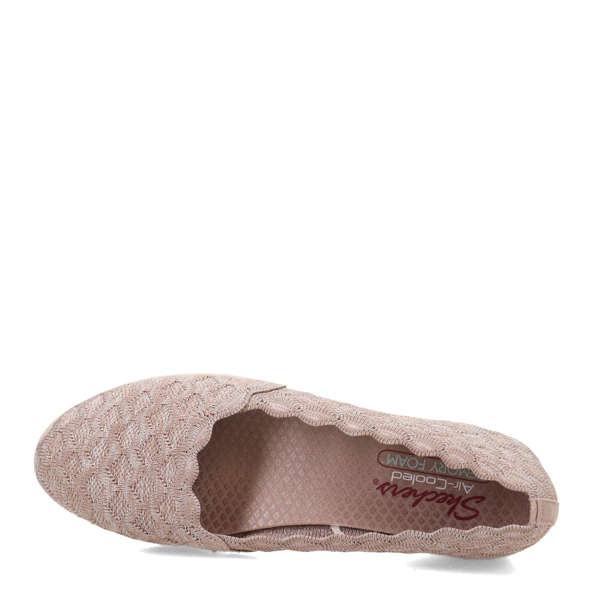 Skechers Women's Low Wedge Loafer Flat, Taupe, 7.5