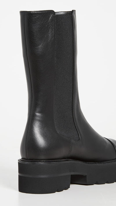 Stuart Weitzman Women's Presley Ultralift Booties, Black, 9.5 Medium US