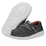 HEYDUDE Girl's Wendy T Sport Mesh Black Size 8 | Youth's Shoes | Youth Slip-on Loafers | Comfortable & Light-Weight
